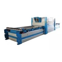Building Material Shops Automatic PVC Vacuum Press Membrane Wood Laminating Machine for door cabinet kitchen making membrane hot press machine 2 tables