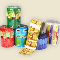 Barrier Plastic Packaging Roll Film Sheets Bopp Metallized Plastic Bag For Food
