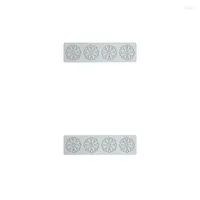 Baking Tools 2pcs Silicone Mold For Laces Flower Hollow Candys Pastry Molds Cooking Decorations Fondant