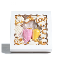 White Bakery With Window Pastry Bakery for Donuts Chocolate Strawberries and Pie Dessert Boxes Bake