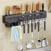 Kitchen racks punch-free multifunctional household seasoning chopsticks knife holder supplies storage