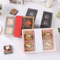 Dessert Drawer Box with 2 4 6 8 Dividers Cupcake Packaging Pastry Boxes Wholesale Sweets Gift Moon Cake Box Cookies Bakery
