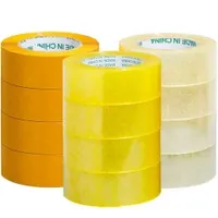 2 Pulgadas 100 200 Yardas 45 Micras Cinta Adhesiva Transparente BOPP Personalizada PARA Empaques Empaque Embalar Oficina Cintas De Embalaje
