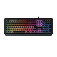 Membrane gaming keyboard wholesales laptop gamer keyboard 104 keys PC RGB membrane gaming cheap waterproof cable backlit keyboard