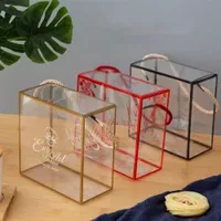Transparent Wedding Candy Box New Year Candy Packaging Box Nougat Snowflake Pastry Gift Box