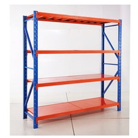 Racking Adjustable Metal Boltless Shelf and Racks Warehouse Storage Medium Duty Metal Rack Shelf