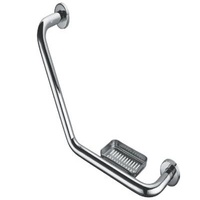 High Quality Stainless Steel 304 Bathroom Brushed Bath Safe Grab Handrail Bar With saop dish