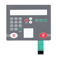 Custom LED Light Membrane Switch Keyboard with Metal Dome and Connector