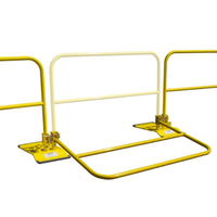 Stealth Rail Folding Roof Guardrail Powder Coated Traffic Barrier with Base & Rail