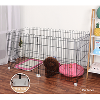 Pet fence indoor with toilet dog fence guardrail isolation door anti-jailbreak outdoor dog cage