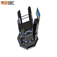360 Degree Guardrail VR Shooting Simulator HD Pimax VR Glass Black Red Color