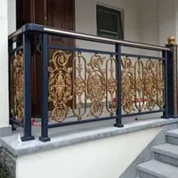 Powder Coated Vealla Customized Outdoor Railing and Aluminum Fence Staircase Handrail Factory