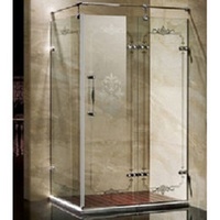 10mm walk-in Corner Tempered Glass Shower Enclosures For Home