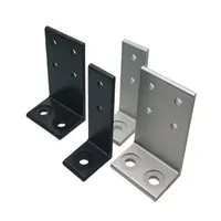 2020 aluminum profile L-type anchor connector square foot cup ground anchor fence base guardrail support aluminum