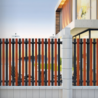 Privacy anti-privacy louver fence Simple Chinese guardrail fence Courtyard Outdoor yard Aluminum