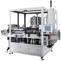 Automatic Rotary Round Square Round Square Melt Hot Glue Film Beverage Bottle OPP BOPP Mineral Water Food PET Labeling Machine