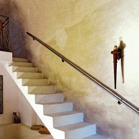 Wall Mounted PVC /wood/metal Stair Handrail With Handrail Bracket Foshan Factory Handrail-1
