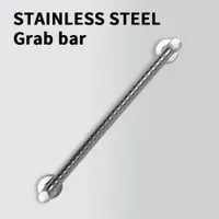 Stainless Steel 304 Single Side Shower Room Door Handles Bathroom Accessories Handrail Safety Disabled Toilet Handrail