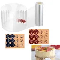 Plastic Cake Collar Rolls Acetate Sheets for Baking Clear Acetate Strips for Chocolate Mousse Transparent Mousse Surrounding Edge Pastry Thick Acetate