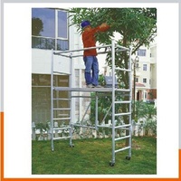 Z-TYPE modern folding mobile aluminum scaffolding with or WITHOUT guardrail system for sale