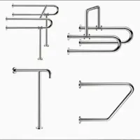 Non-Slip Barrier-Free U-Shaped Toilet Handrail Armrest Frame Folding Booster for The Elderly