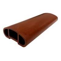 Handrail - (117*49) hollow - top rail for barrier along the river - Wood + PP composite (WPC)