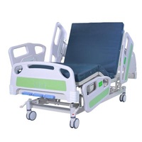 Triple Function Hospital Bed 3 - Crank Manual With Four Pieces Guardrails