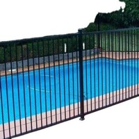 Outdoor Metal Aluminum Garden /Privacy /Glass /Yard /Balcony /Security/Swimming Pool Railing Handrail Baluster Fence with Powder