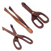 Sustainable Wooden Food Clip Kitchen Tools Hot Food Tongs Grill Dessert Pastry Custom Bread Clip