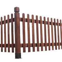 Factory Price Outdoor Anticorrosive Garden Guardrail Balcony Grass Plug Ground Wood Fence