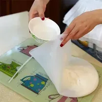 Pastry Blenders Cooking Pastry Tools Soft Silicone Preservation Kneading Dough Flour-mixing Bag Kitchen Gadget Accessories Y200612