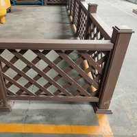 Fence - Barrier / Guardrail - WPC composite fence for outdoor, garden, backyard, boardwalk - Wood + PP