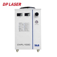Metals Cutting S&A CWFL-1000 1000W 1KW Water Cooled Chillers Fiber Laser Cutting Machine Water Chiller