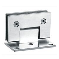 Stainless Steel Stair Handrail Post Glass Clamp