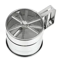 Stainless Steel Sieve Cup Baking Icing Sugar Shaker Bakeware Powder Flour Mesh Sifter Pastry Tools 241008