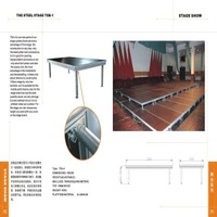 Outdoor Event Movable Portable Stage Platform 1000mm X 2000mm With Guardrails / Stairs