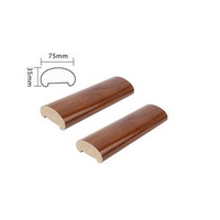 China Factory Accessory Spiral Staircase Balustrade Wooden Grain Stair Handrail System