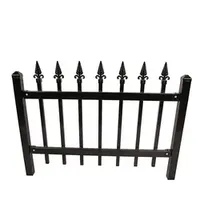 Customized Metal Fence Wrought Iron Safety Protection Zinc Steel Guardrail