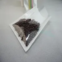 Free Shipping Chalk Storage bags, 100pcs/lot Front Transparent Back White BOPP Pearl Film Flat Bag, Pack Pencil Packaging Sack, Plain Pouch