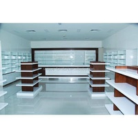 Wood Pharmacy Shelves Shop Interior Display Racks Furniture Medical Store Counter Design for Pharmacy