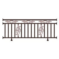 Custom Size Easily Assembled Custom Size Traditional Design Guardrails Patio Fencing Galvanized Balcony Guardrails