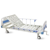 Function 5 Hospital Clinic Beds Single Gear Folding Guardrail Adjustable Manual Medical Hospital Bed With Wheelchair