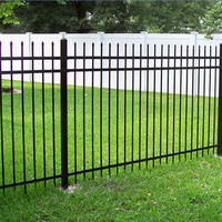 Guardrail/garden Fence Garden Fence Zinc Steel Metal Wrought Iron 8 Feet 1 Set Decorative Garden Fence Rustproof Metal Wire