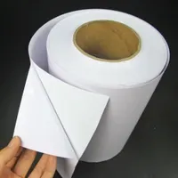 60mic Acrylic Water Base Self Adhesive Jumbo White BOPP Label Film Paper with Glassine
