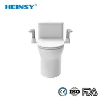 Htr-01 Foldable Toilet Safety Rails Handrail Easy Installation Heavy Duty Elderly Seniors Handicapped Use Living Room Outdoor Hotel