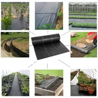 Greenhouse Garden Ground Cover Woven Driveway Landscape Weed Control Fabric Agriculture PE Decking Outdoor Membrane Heavy Duty