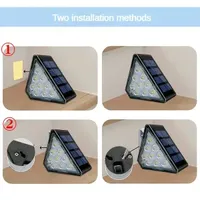 4/6pcs LED RGB Solar Stair Light Waterproof Outdoor Garden Passage Courtyard Terrace Guardrail Step Light Landscape Light