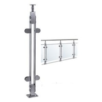 Stainless Steel 316 Cutting Plate Handrails Post Iron Material 304 Material Railing Post Handrail Bracket Deck Satin Mirror 12mm