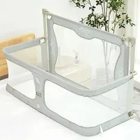 Baby Rail LEEOEEVEE Folding Baby Bed Comfortable Baby Bed Guardrail Isolation Fall Prevention Lightweight Bedding Supplies WX6.4