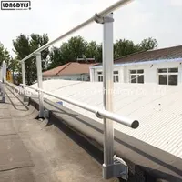 Cranked Upright Fixed Handrail with Vertical Plate